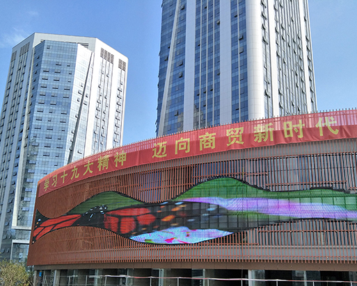 南昌新洪城項目，430平米格柵屏